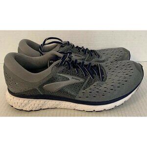 Brooks Men's Glycerin 16, Grey/Navy/Black, Size 12